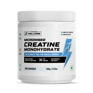 Wellcore - Pure Micronised Creatine Monohydrate (122g, 33 Servings) Fruit Fusion Lab Tested | Supports Athletic Performance and Power