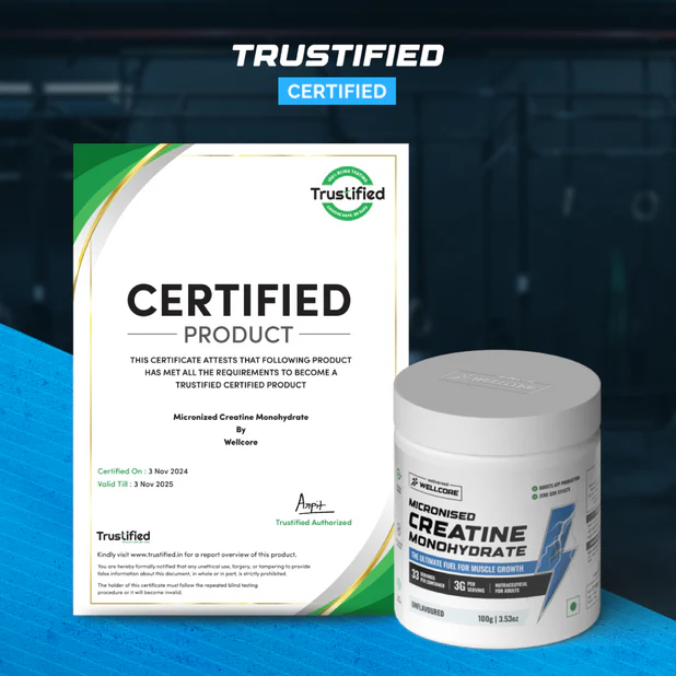 Wellcore - Pure Micronised Creatine Monohydrate (122g, 33 Servings) Fruit Fusion Lab Tested | Supports Athletic Performance and Power - Image 6
